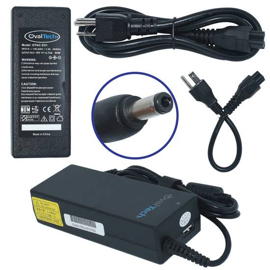 Cargador / Adaptador para Laptop OVALTECH OTAC-E51 de 90W 19V-4.74A (5.5*2.5) - Cargador / Adaptador para Laptop OVALTECH OTAC-E51 de 90W 19V-4.74A (5.5*2.5) -